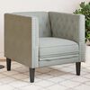 vidaXL Chesterfield Sofa Chair Light grey