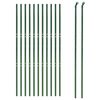 vidaXL Wire Mesh Fence Green 7.2x82.0' Galvanised Steel