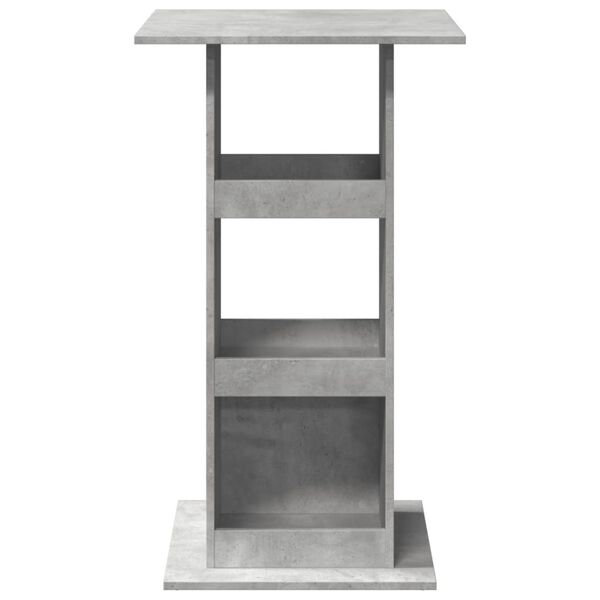 vidaXL Bar Table Concrete grey Engineered wood Tall Bar Table Square