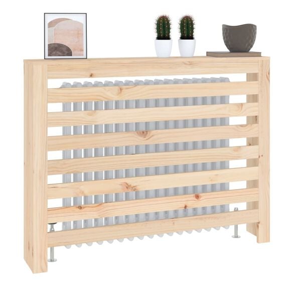 vidaXL Radiator Cover 42.7x7.5x33.1" Solid Wood Pine