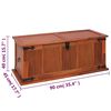 vidaXL Storage Chest Brown Solid Acacia wood, MDF
