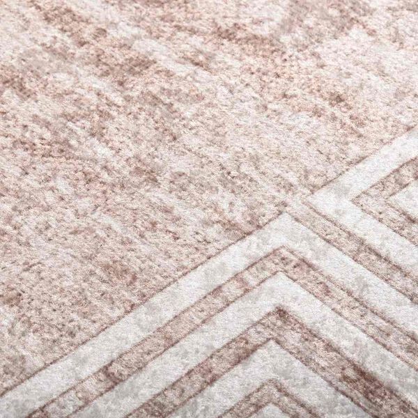 vidaXL Rug Beige 100% Polyester 31.5 x 59.1 in Rug Rectangular