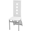vidaXL Dining Table And Chairs White