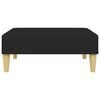 vidaXL Sofa Bed Black 100% polyester, foam, wood, plastic Large