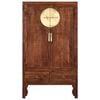 vidaXL Wardrobe Brown Solid Acacia Wood 39.4x19.7x68.9 in Doors