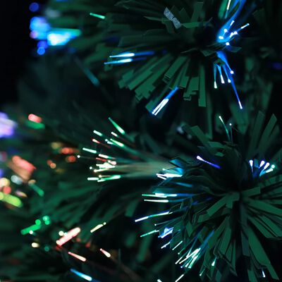 vidaXL Artificial Christmas Tree Green 2 ft Fiber Optic