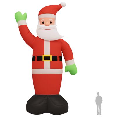 vidaXL Christmas Inflatable Santa Claus with LEDs 393.7"