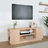 vidaXL TV Cabinet Natural Wood Solid Pine Wood Medium TV Cabinet