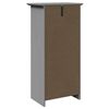vidaXL Bathroom Cabinet Gray Solid pine wood, Engineered wood, Metal