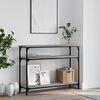vidaXL Console Table Gray Sonoma Engineered wood, metal Narrow