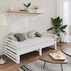 vidaXL Day Bed White Solid pine wood 2x