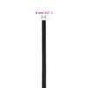 vidaXL Boat Rope Full Black 0.24 " 1640.4 ' Polypropylene