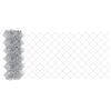 vidaXL Chain Link Fence with Posts Silver 0.6 x 25 m Steel