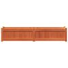 vidaXL Garden Planter Set of 2 Wax Brown Solid Pine Wood Large