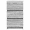 vidaXL Bedside Cabinet Grey Sonoma Engineered Wood Medium