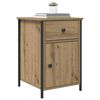 vidaXL Bedside Cabinet 2 pcs Artisan Oak 15.75 x 16.54 x 23.62 in