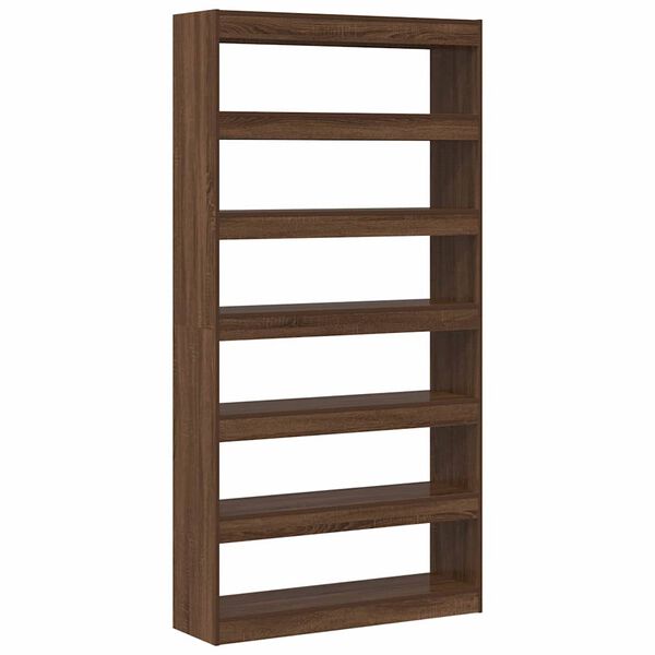 vidaXL Book Cabinet Brown Engineered wood