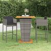 vidaXL Garden Bar Set Grey, Dark Grey