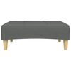 vidaXL Footstool Dark gray Polyester, plywood, plastic, foam