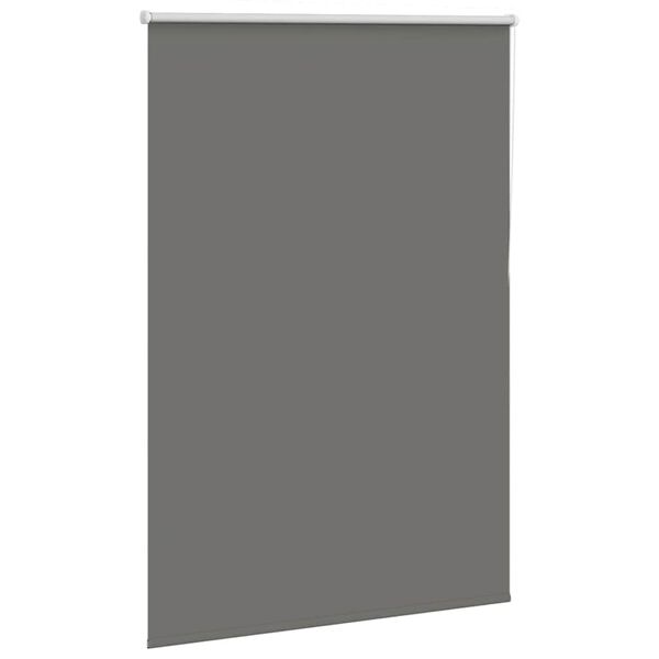 vidaXL Roller Blind Grey Polyester, Aluminium 45.3 in wide, 51.2 in high
