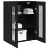 vidaXL Wall Cabinet Black Oak 27.36 x 13.39 x 35.43 in Engineered Wood