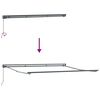 vidaXL Retractable Awning Manual Beige 400x300 cm fabric