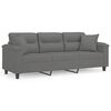 vidaXL 3-seater Sofa Dark grey