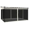 vidaXL Gazebo with Mesh Walls Cream 13.1'x9.8' Steel