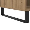 vidaXL Coffee Table Artisan Oak Engineered Wood, Metal Legs Regular
