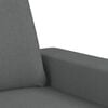 vidaXL 3-seater Sofa With Footstool Dark grey