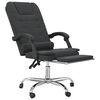 vidaXL Massage Office Chair Black Velvet, Metal, Plywood Medium