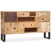 vidaXL Sideboard Natural wood tones Solid mango wood, steel, MDF Medium