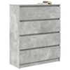 vidaXL Sideboard Concrete Grey Engineered Wood Standard Sideboard