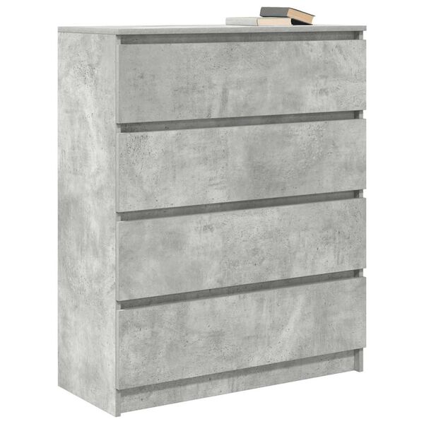 vidaXL Sideboard Concrete Grey Engineered Wood Standard Sideboard