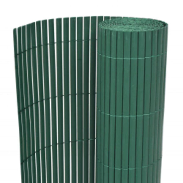 vidaXL Double-Sided Patio Fence 43.3x118.1" Green