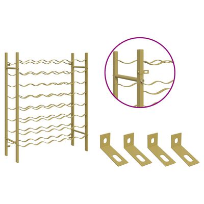 Dimension drawing for wine rack: height 80 cm, width 64 cm, depth 22 cm