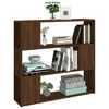 vidaXL Book Cabinet Brown Oak Engineered wood Book Cabinet Rectangular