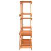 vidaXL Flower Stand Natural wood Solid Wood Fir 43.3 x 9.8 x 43.5 in