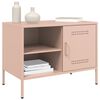 vidaXL TV Cabinet Pink Steel 26.8 x 15.4 x 19.9 in TV Cabinet