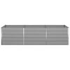 vidaXL Planter Light Grey 195 x 100 x 45 cm Galvanised Steel