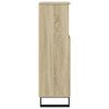 vidaXL Bathroom Cabinet Sonoma Oak Engineered Wood Narrow