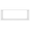 vidaXL Wall Shelf Set of 6 White Engineered wood Medium Wall mounting
