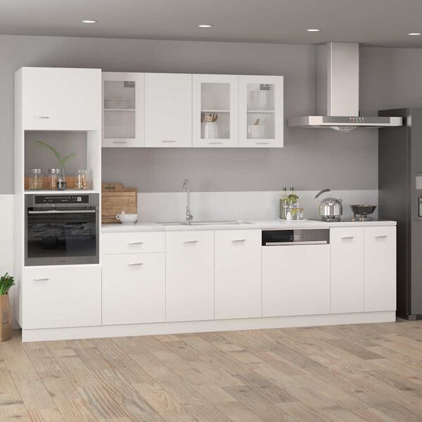 vidaXL Drawer Bottom Cabinet White Engineered wood Kitchen Cabinet