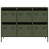 vidaXL Sideboard Olive Green Cold-rolled Steel Medium Sideboard