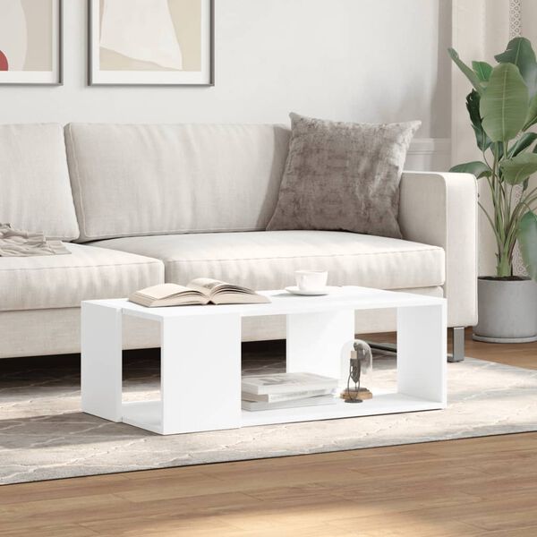 vidaXL Coffee Table White Engineered wood Medium Coffee Table
