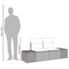 vidaXL Garden Sofa with Cushion 184 x 62 x 69 cm Poly Rattan