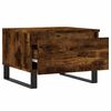 vidaXL Coffee Table Set of 2 Smoked Oak Engineered Wood, Metal Standard