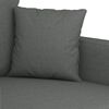 vidaXL Sofa Set Dark Grey Fabric (100% polyester), metal, textilene, plywood