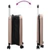 vidaXL Suitcase Folding Rose Gold 34 x 23 x 55.5 cm ABS Plastic
