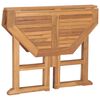vidaXL Dining Table Teak Solid Teak wood Compact Foldable